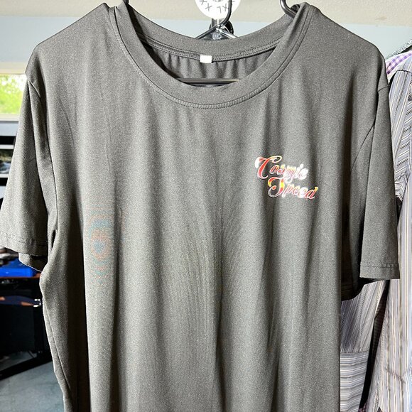 Cosmic Speed "Full Speed Ahead" Retro-Racing-Themed Tee Tshirt Size Medium - Picture 2 of 3
